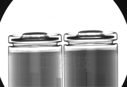 XRAY检测设备对圆柱电池检测的效果图